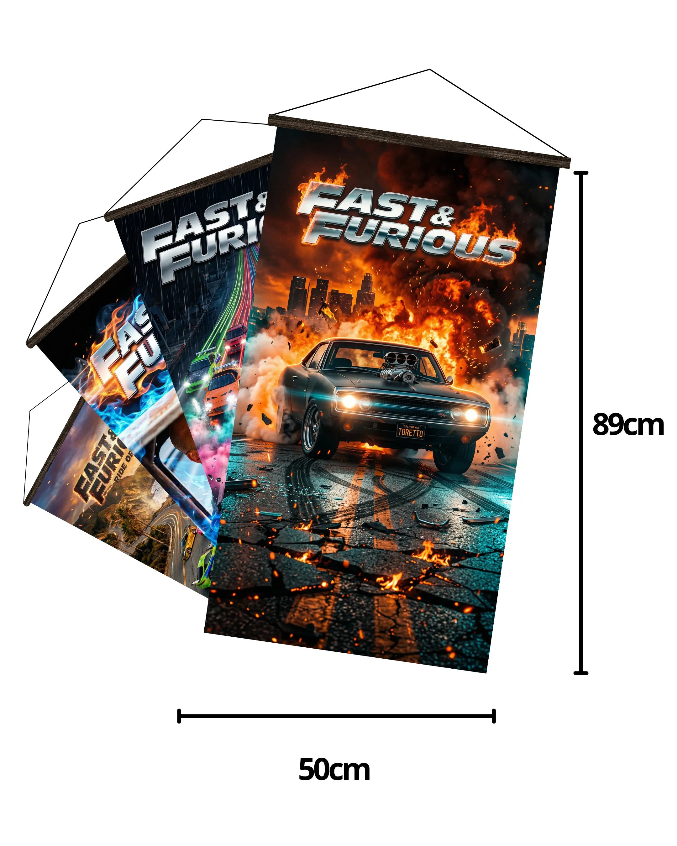 Pósters Fast & Furious – Colección Velocidad y Fuego