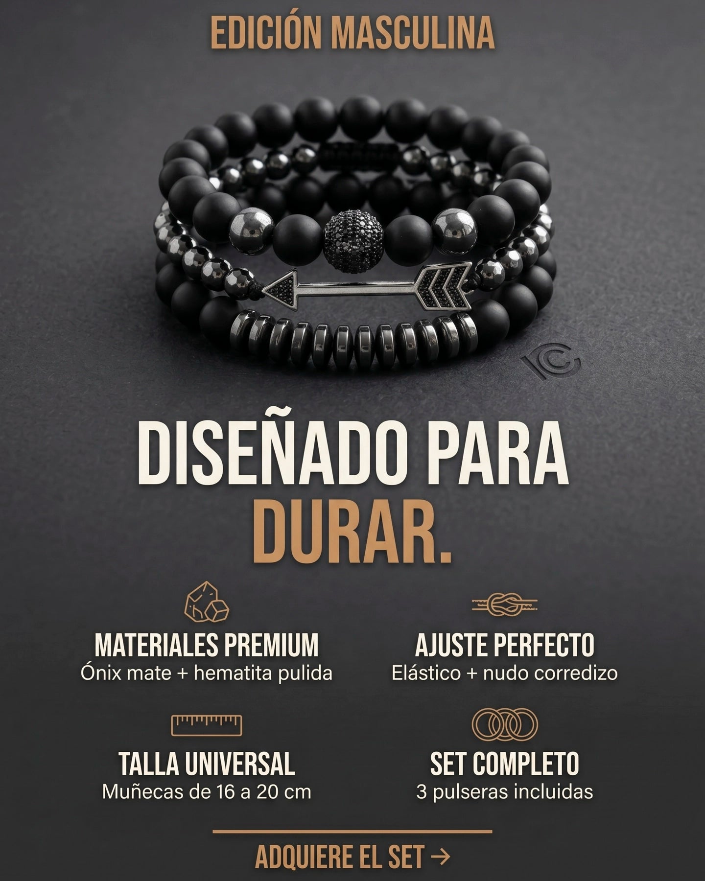 Set Pulseras Hunter – Trío Flecha