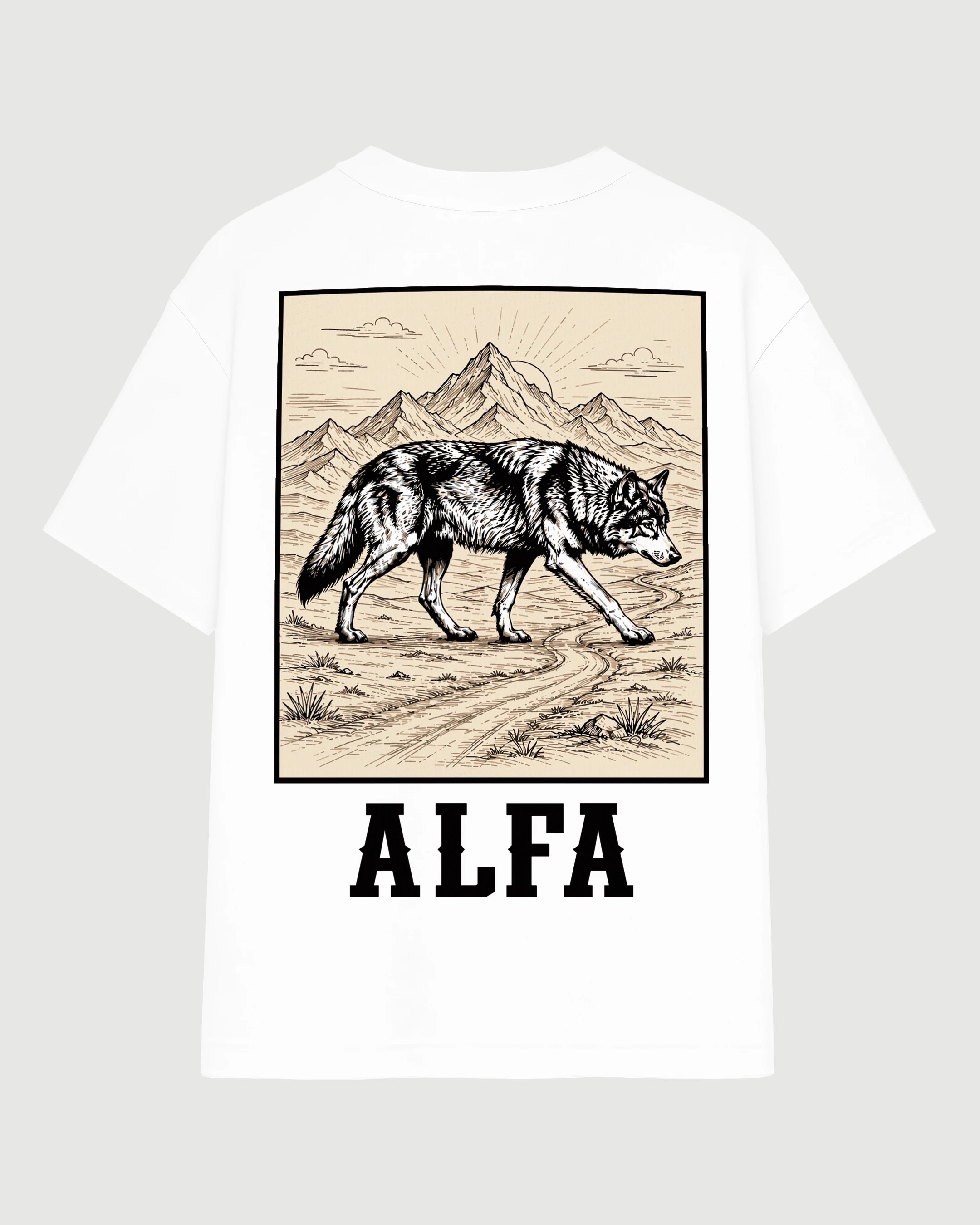 Playera Alfa – Lobo Solitario