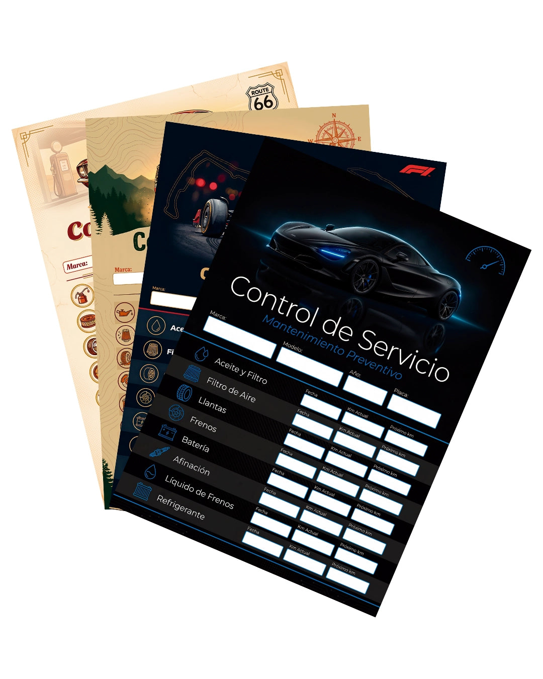 Kit de Control de Mantenimiento Automotriz – Garage & Parabrisas