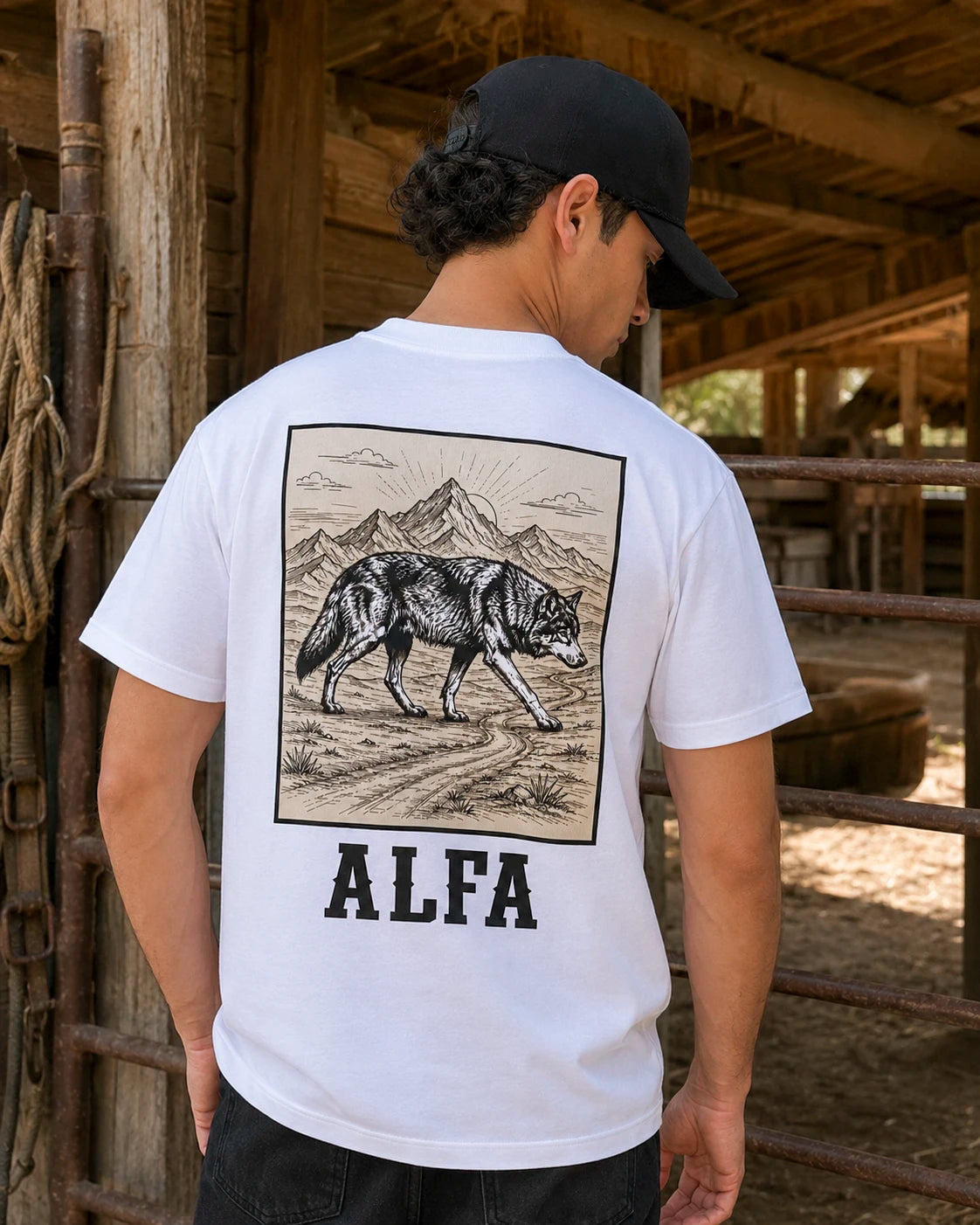 Playera Alfa – Lobo Solitario