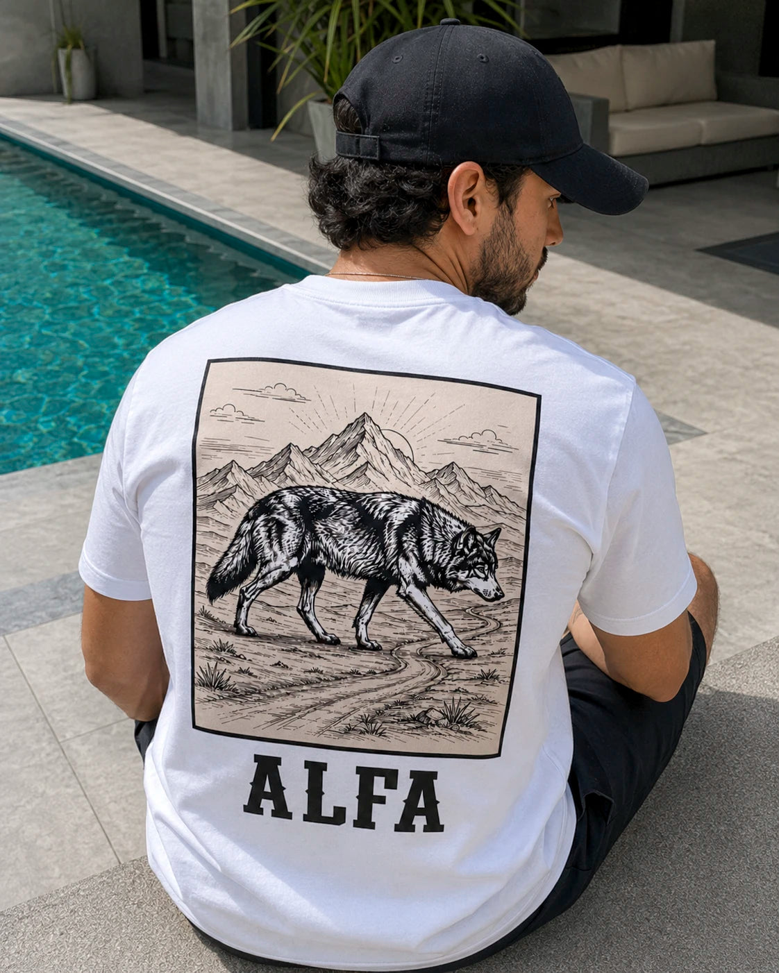 Playera Alfa – Lobo Solitario