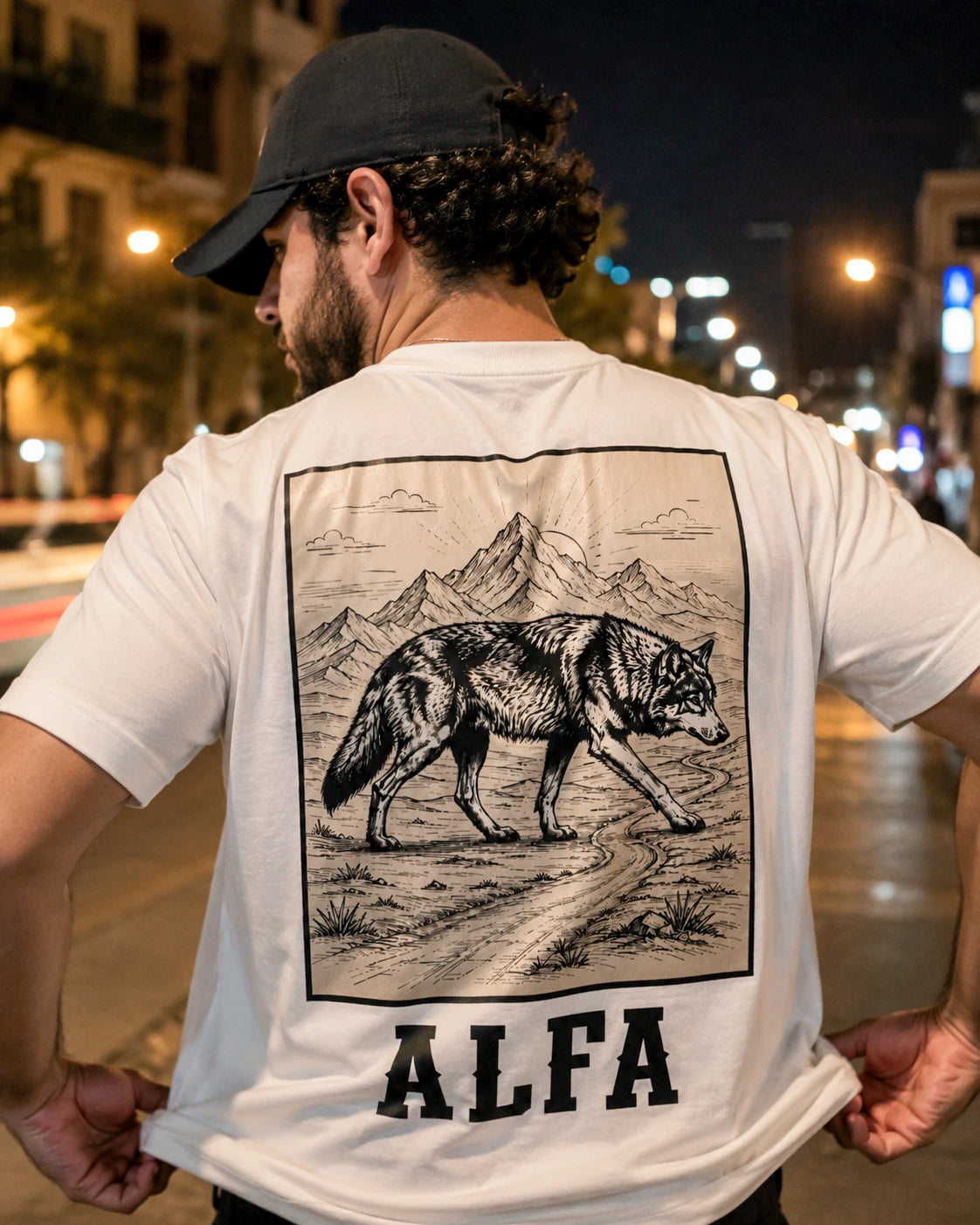 Playera Alfa – Lobo Solitario