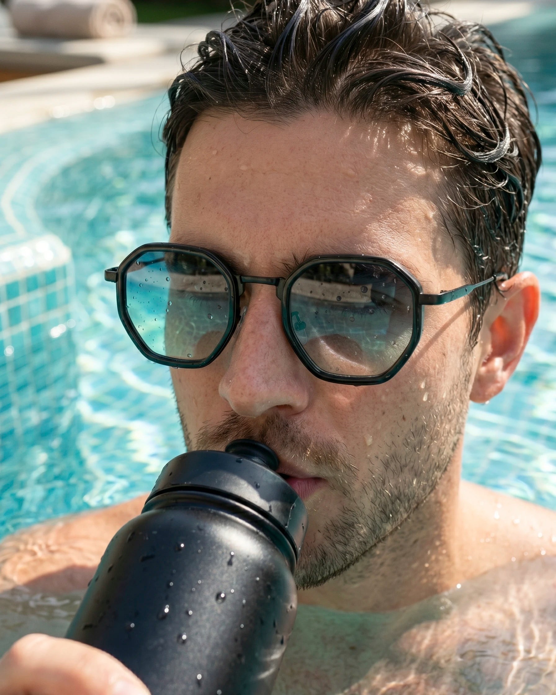 Lentes Hex – Degradado Marino