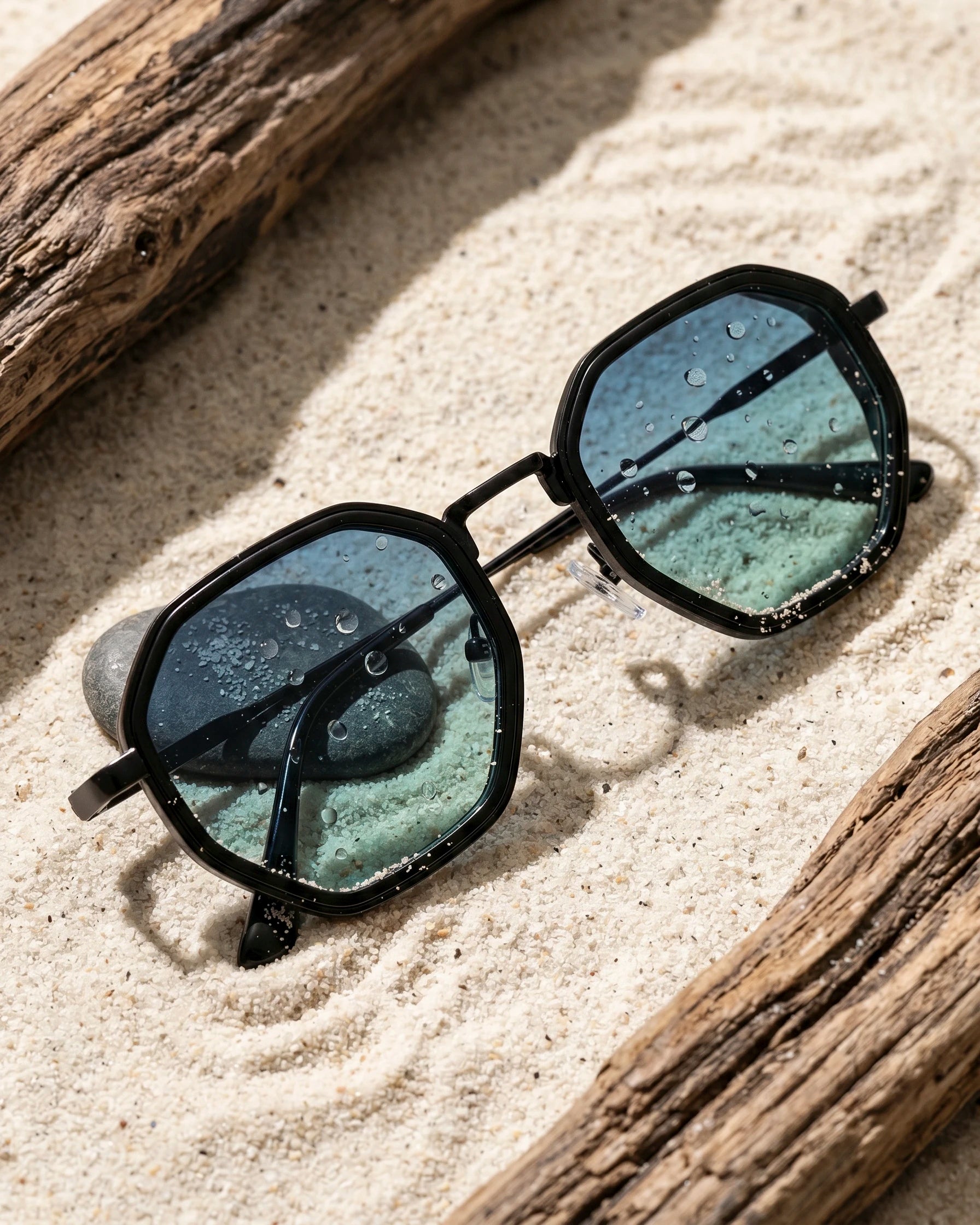 Lentes Hex – Degradado Marino