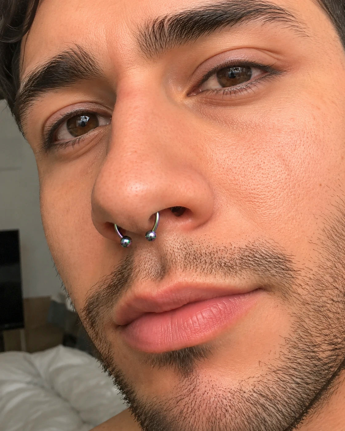 Piercing Nariz Septúm Mágnetico Sin Perforación