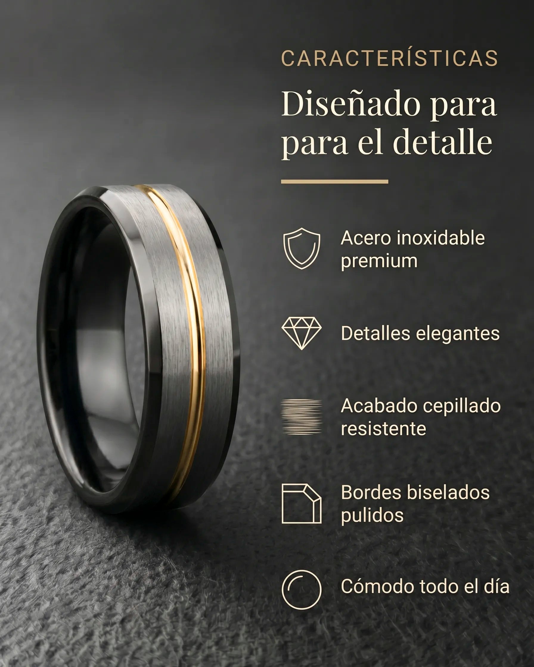 Anillo Centurión – Línea Dorada