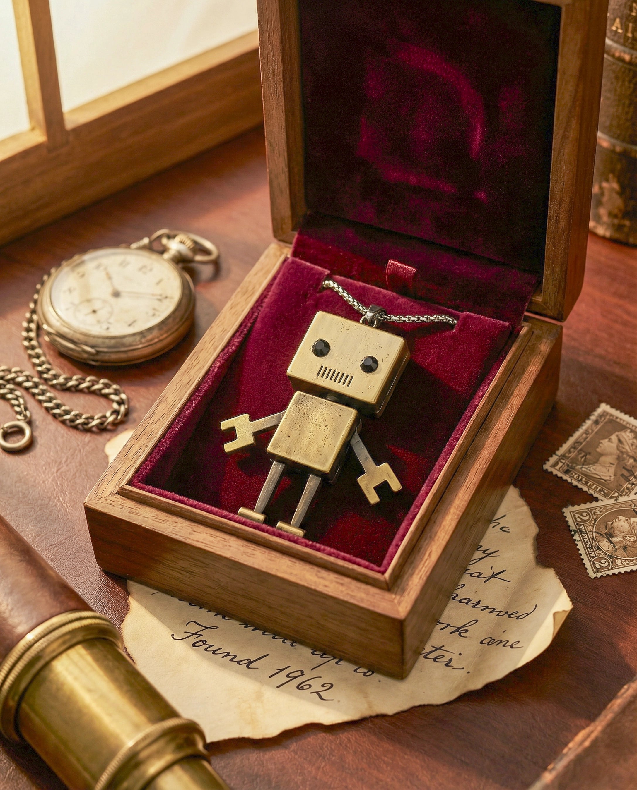 Collar Tinbot – Pequeño, metálico, inolvidable