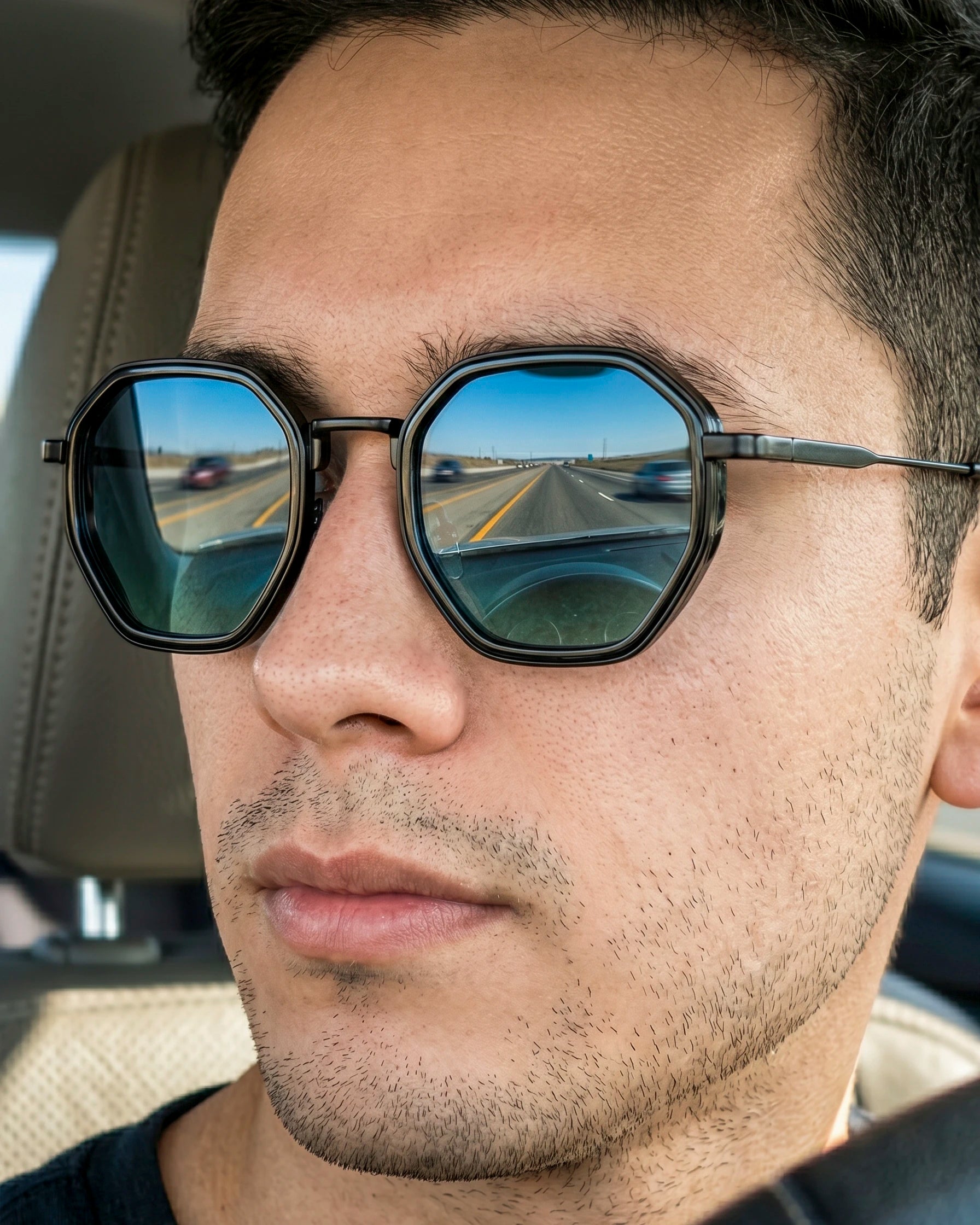 Lentes Hex – Degradado Marino