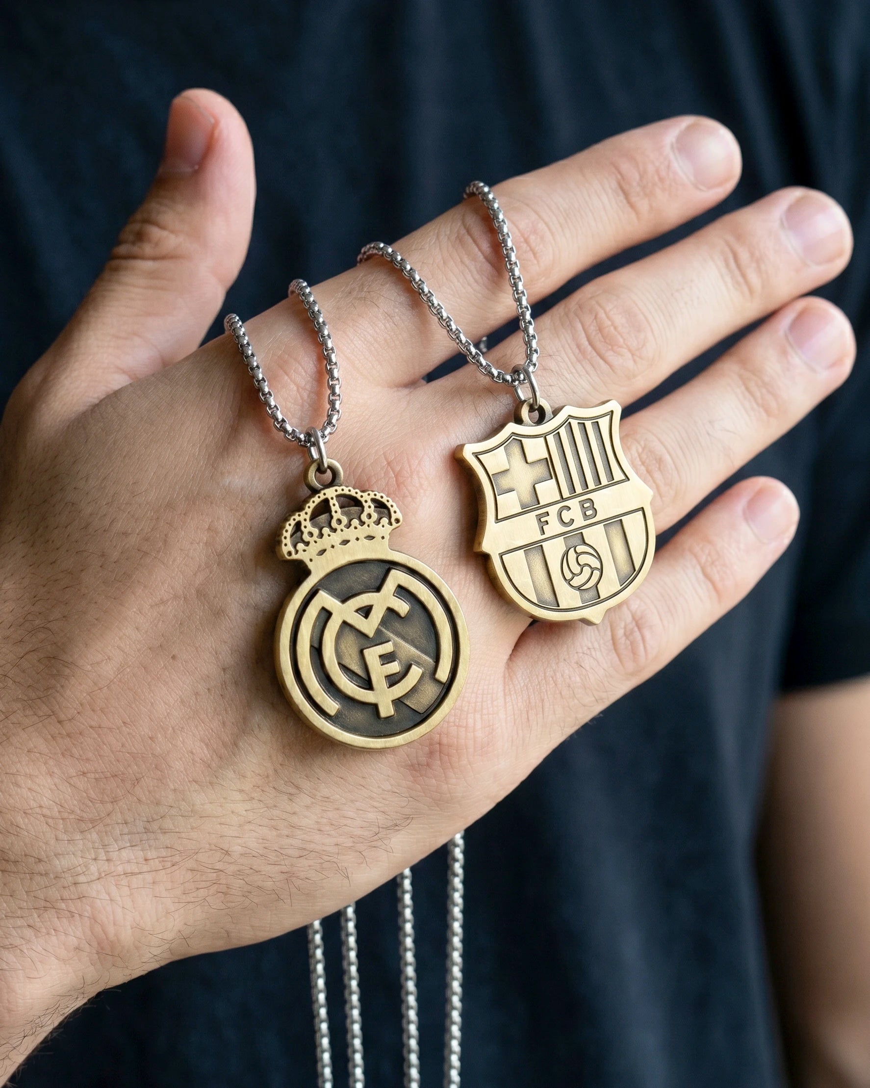 Collares FC Barcelona y Real Madrid – Edición Escudo