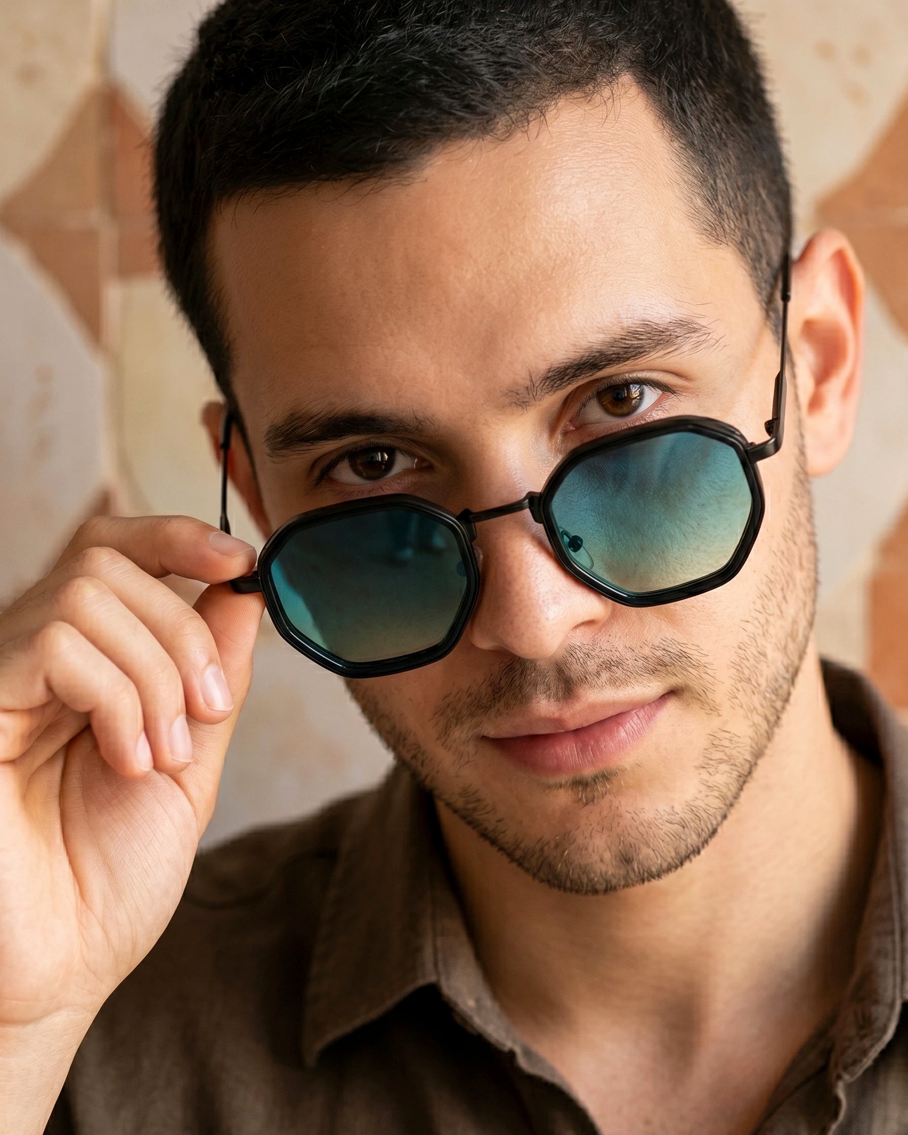 Lentes Hex – Degradado Marino
