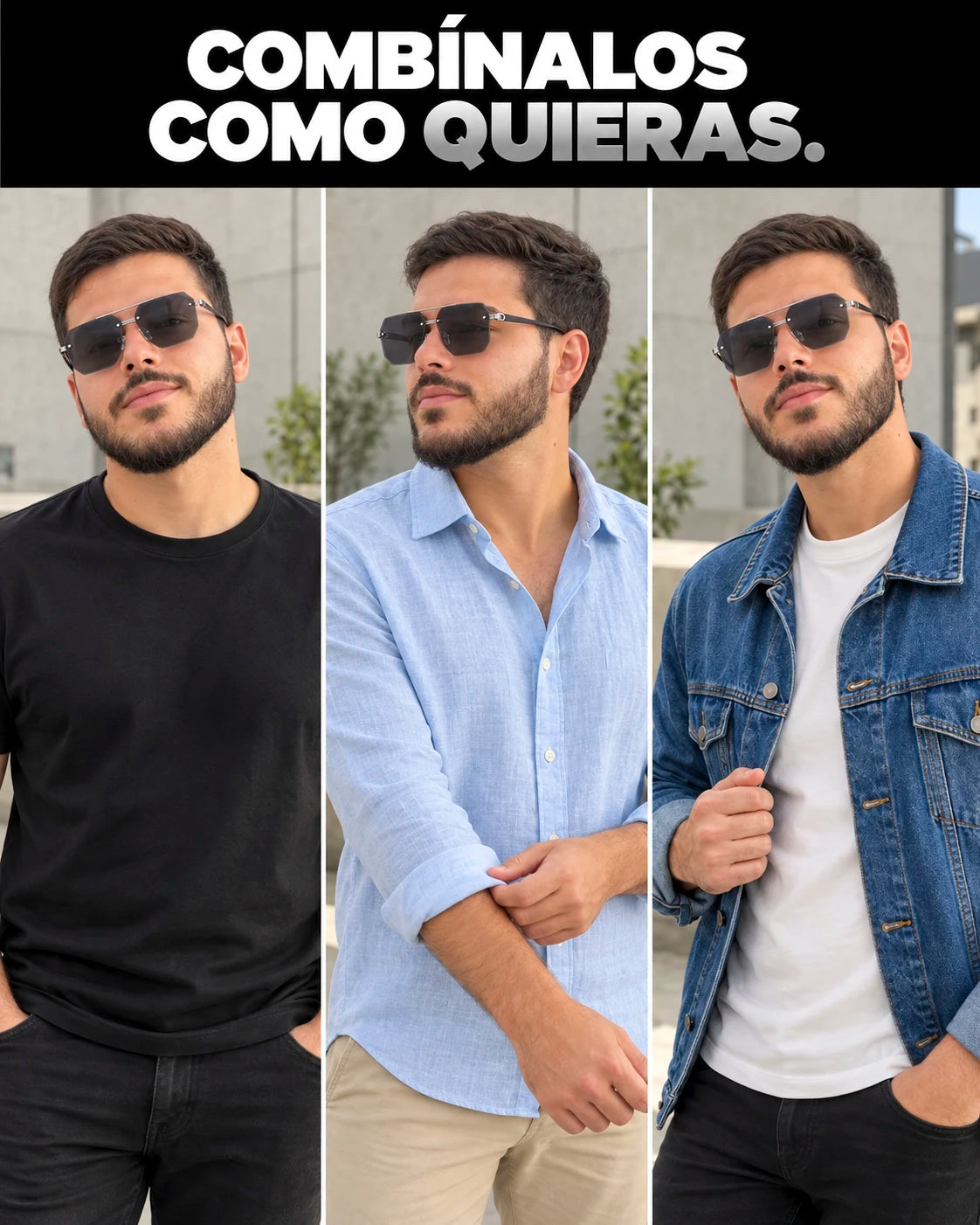 Lentes Eclipse – Plateado y Negro