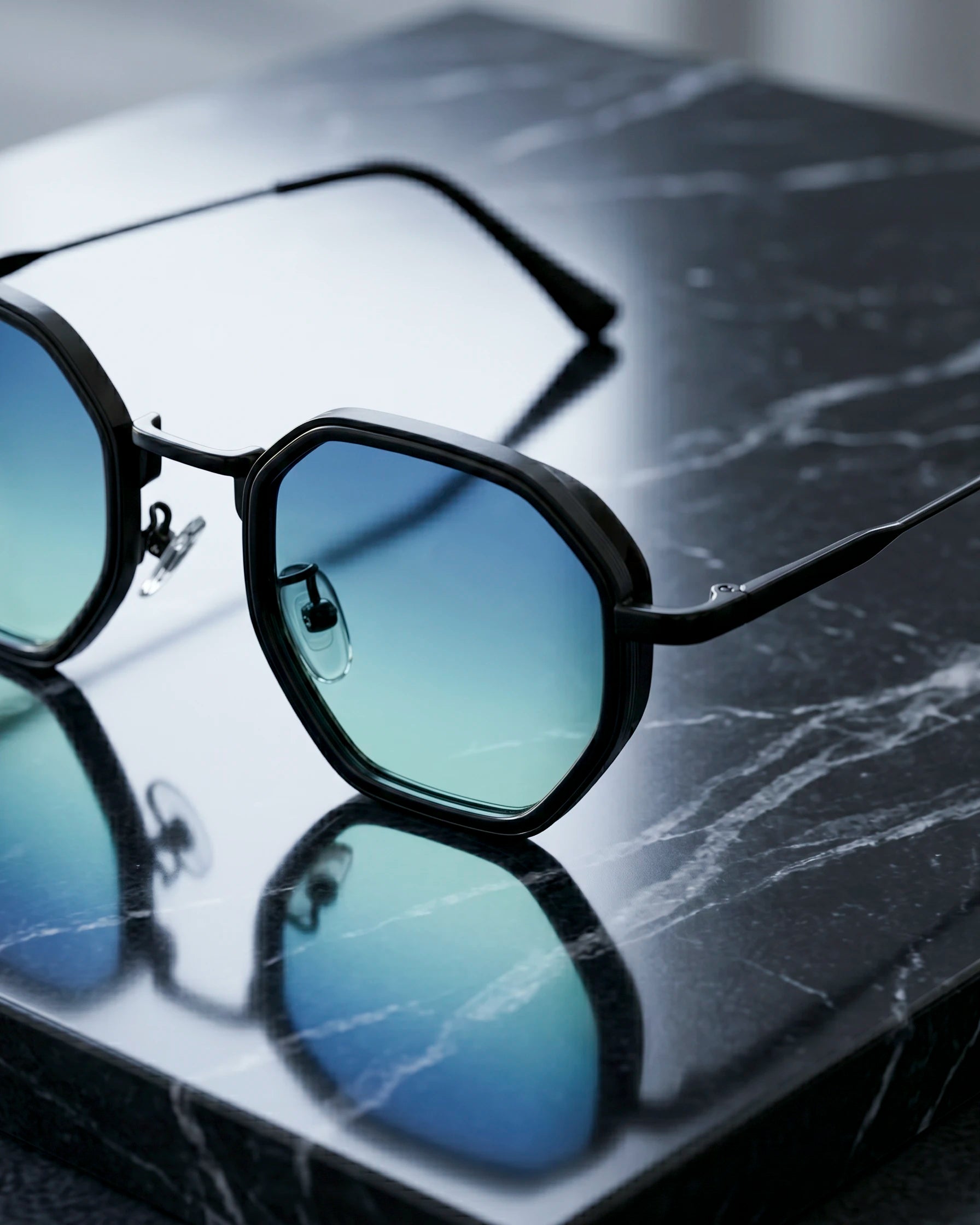 Lentes Hex – Degradado Marino