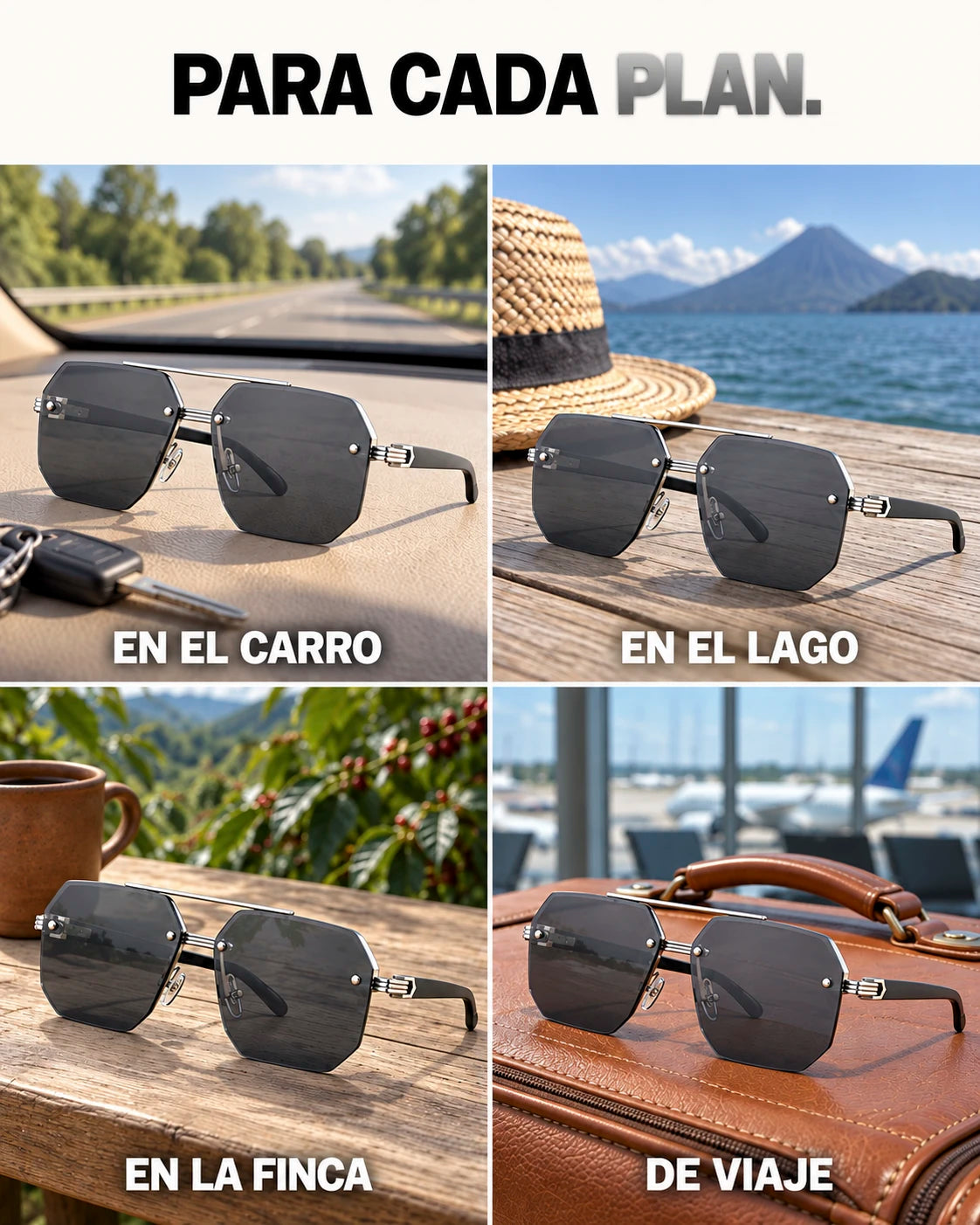 Lentes Eclipse – Plateado y Negro