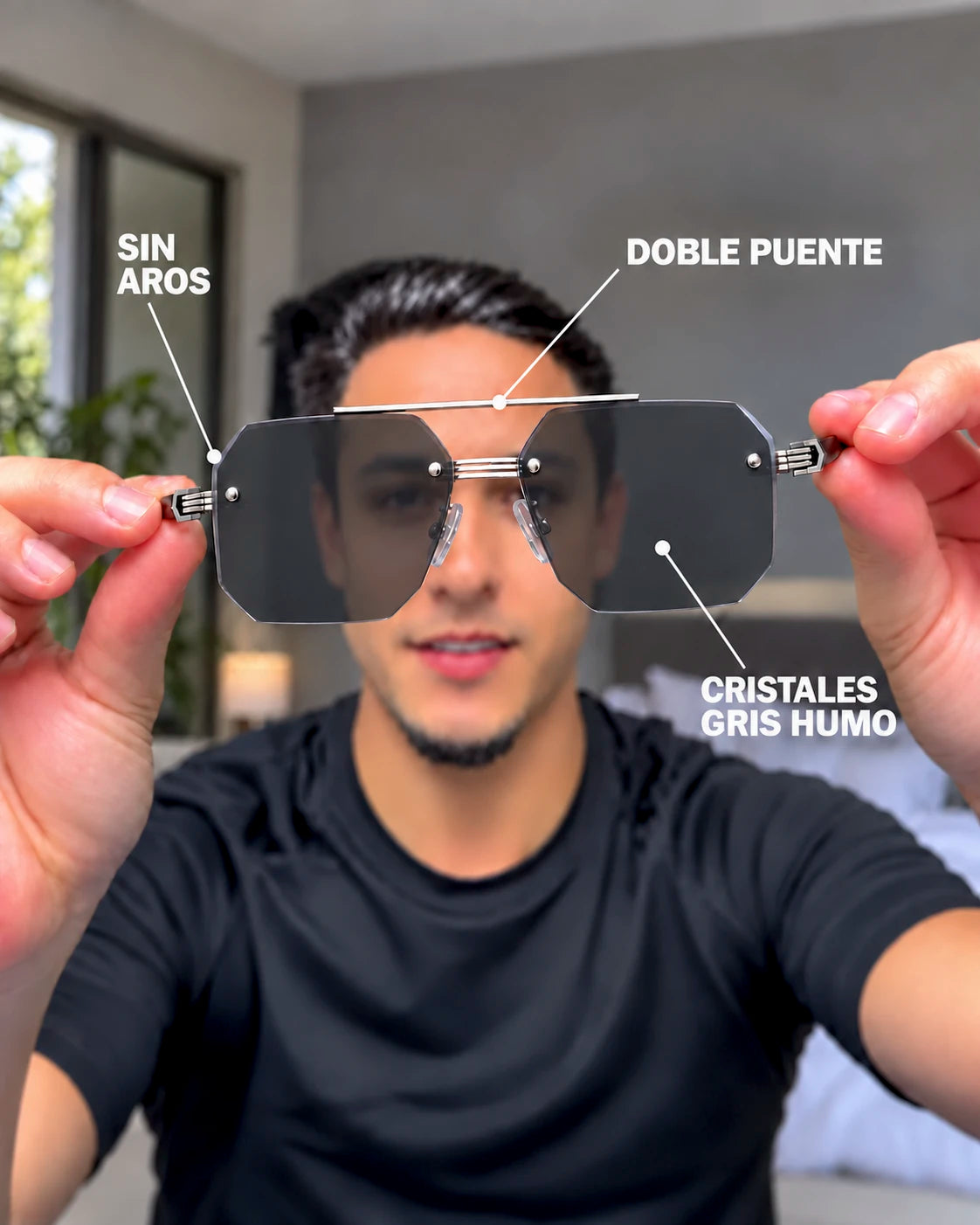 Lentes Eclipse – Plateado y Negro