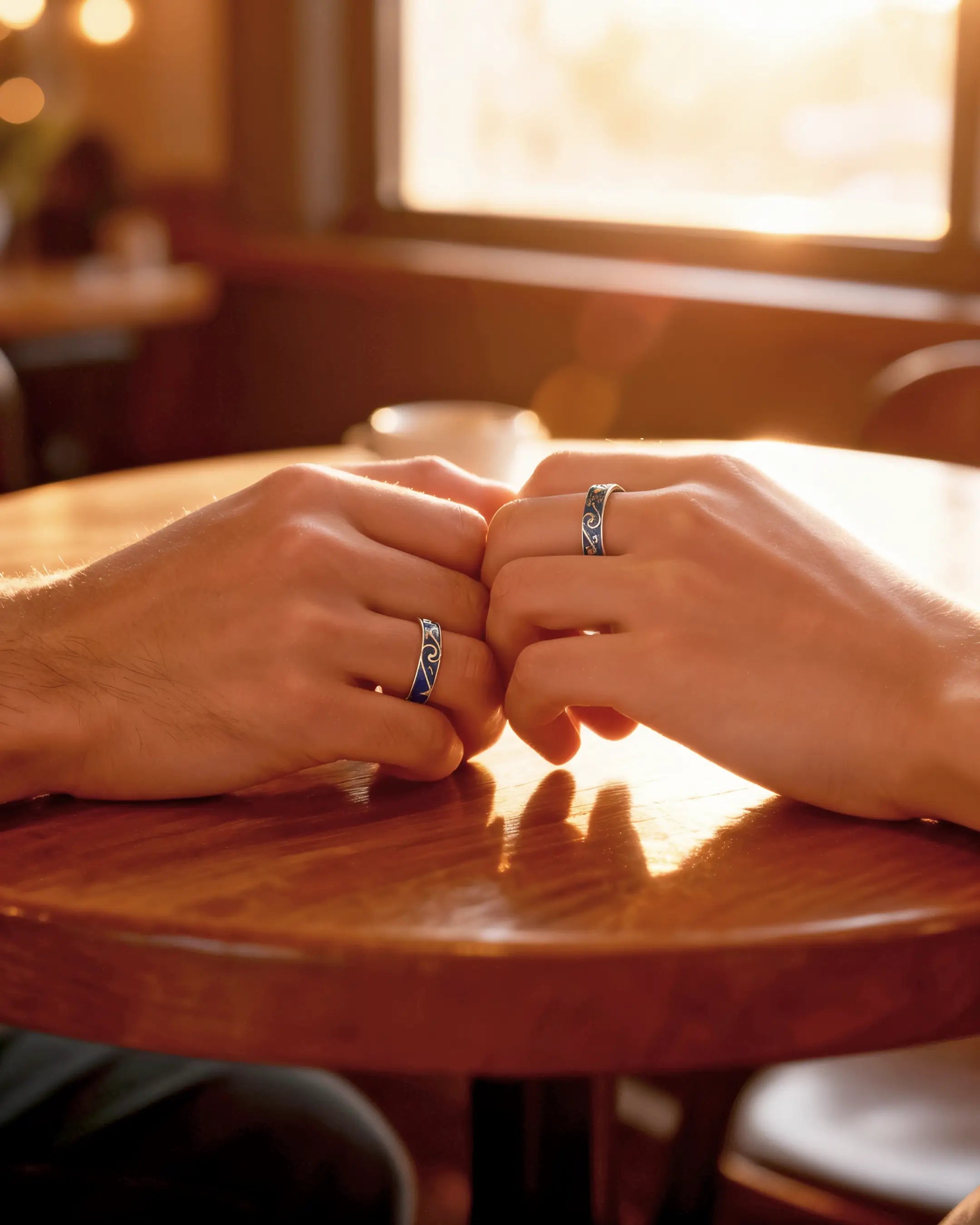 Dúo Estrellado – Anillos Van Gogh