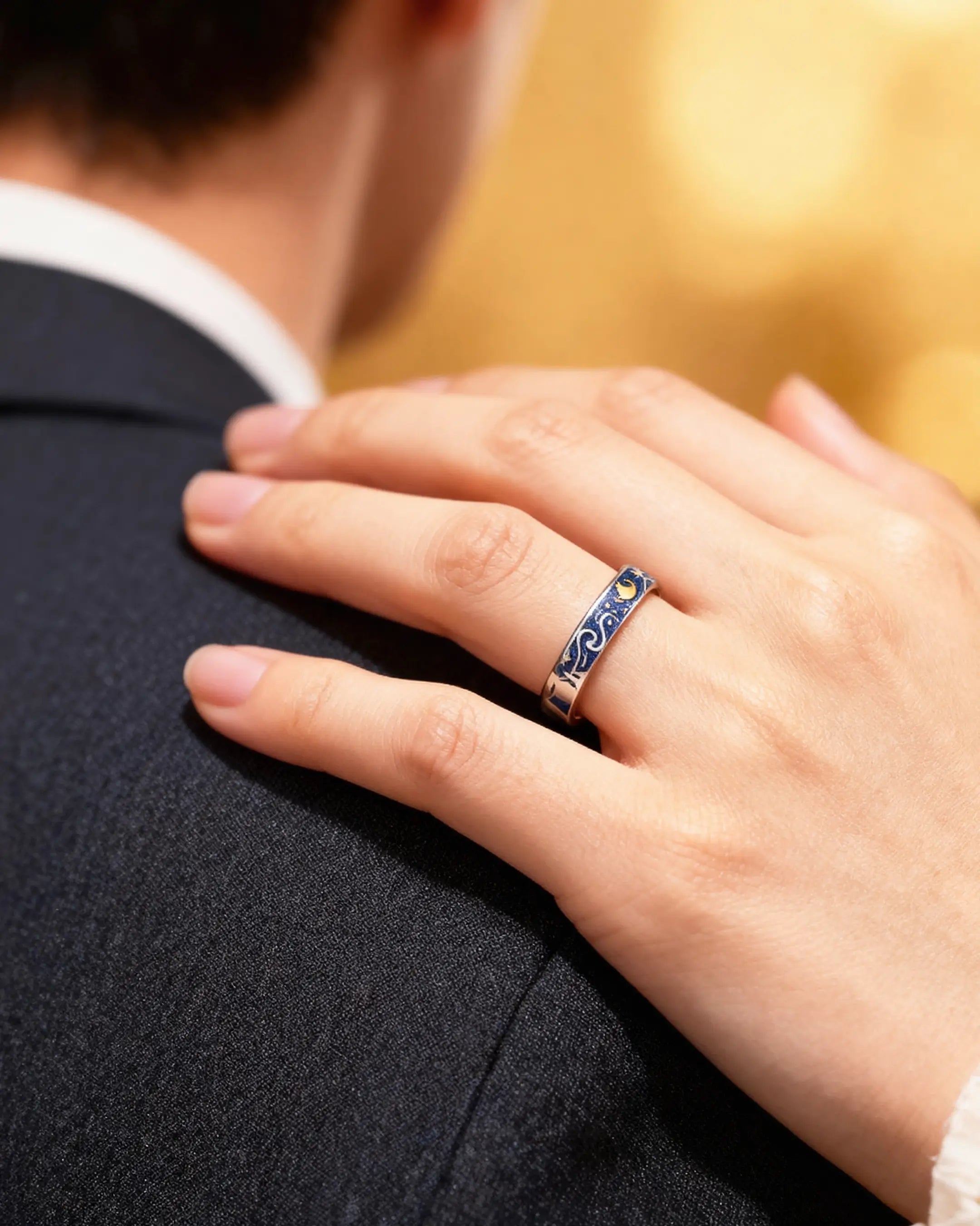 Dúo Estrellado – Anillos Van Gogh