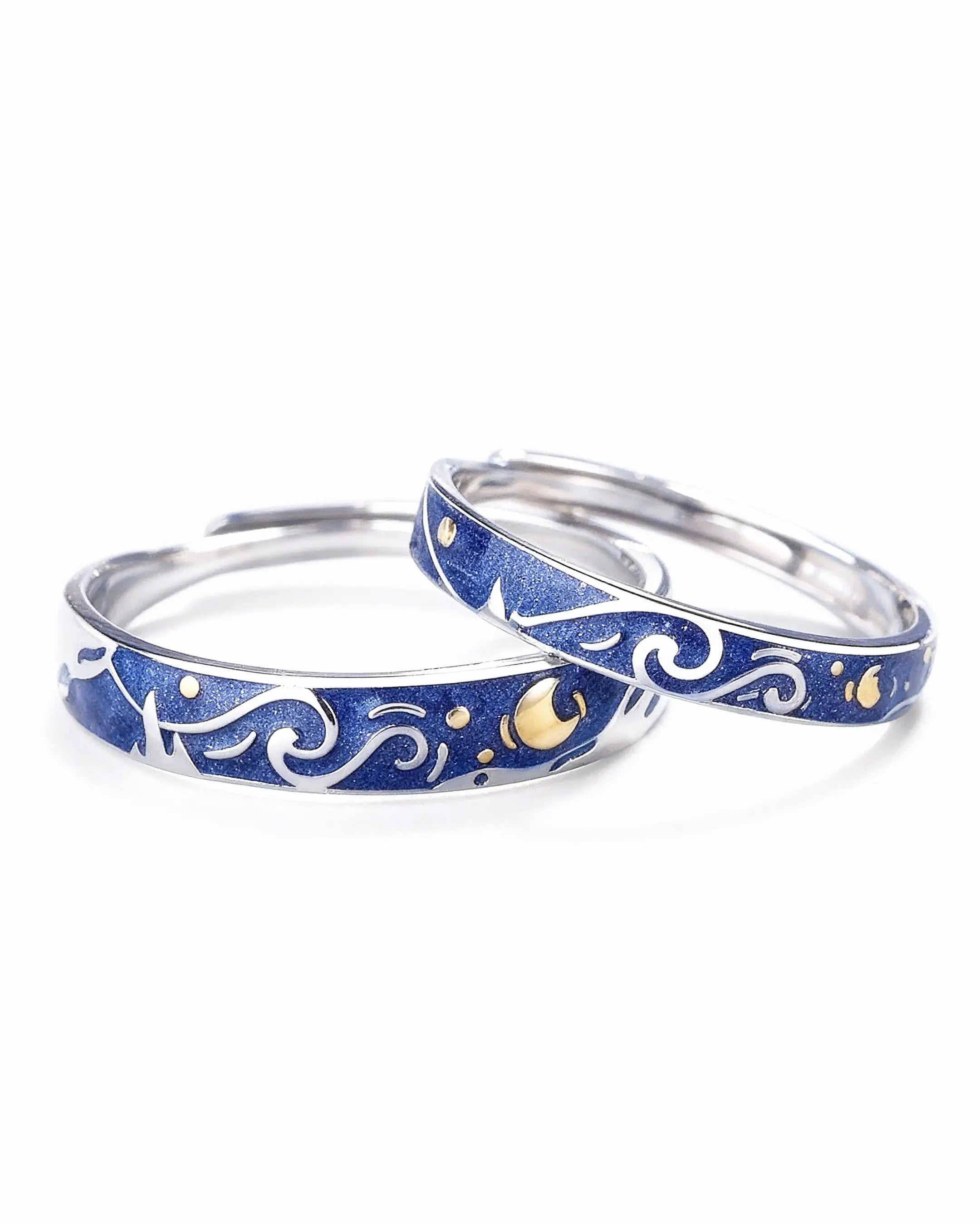 Dúo Estrellado – Anillos Van Gogh