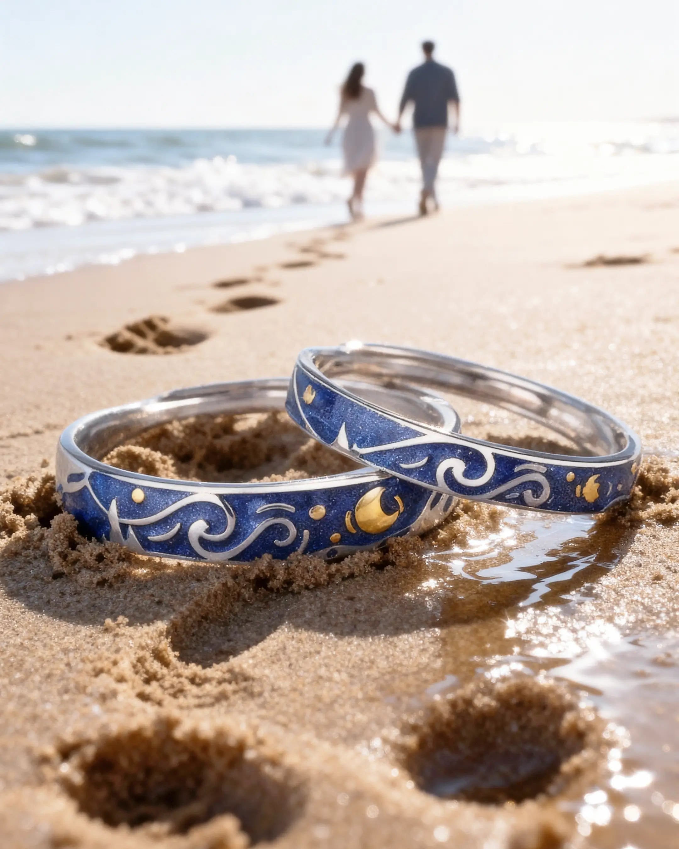 Dúo Estrellado – Anillos Van Gogh