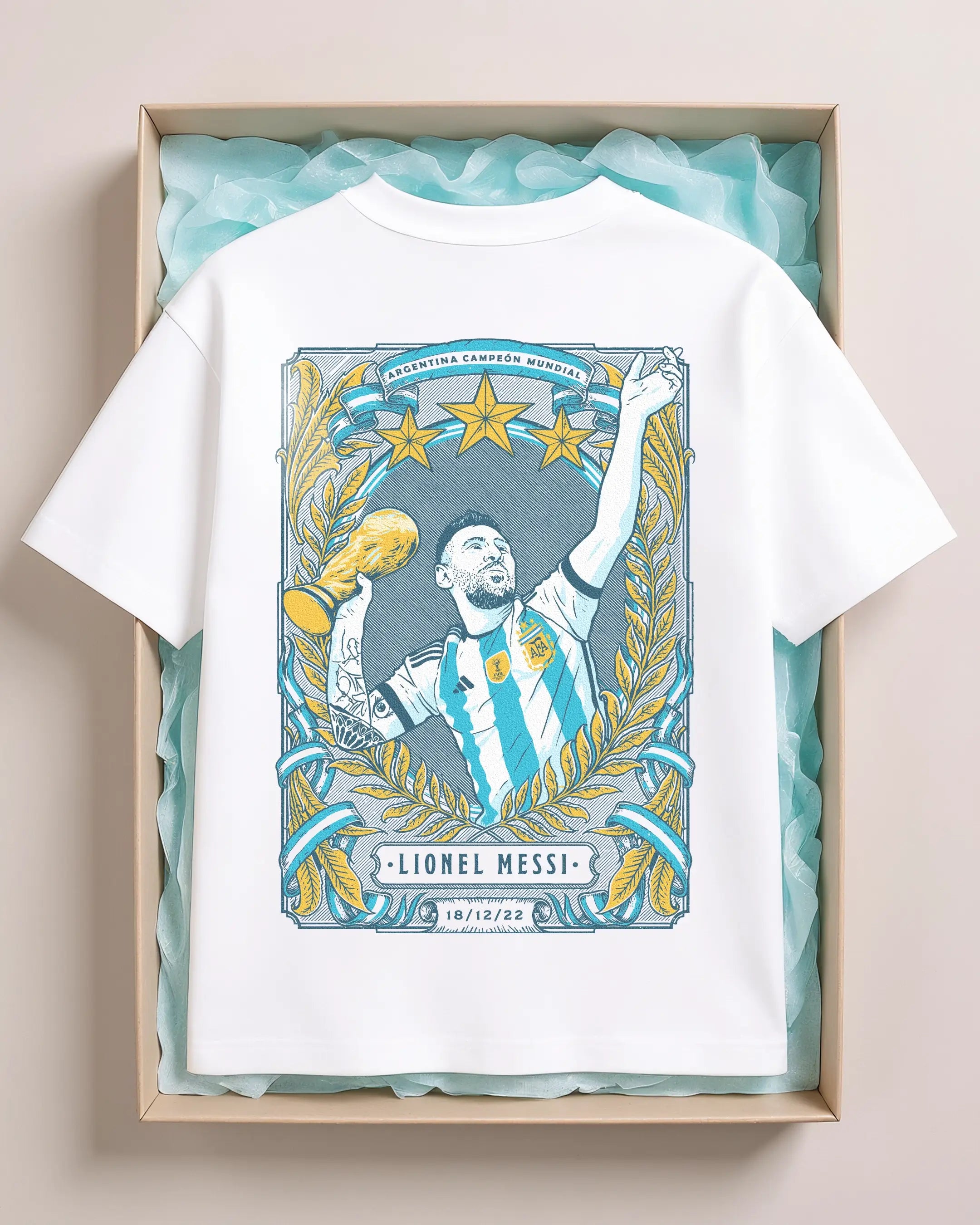 Playera Argentina – Campeones del Mundo