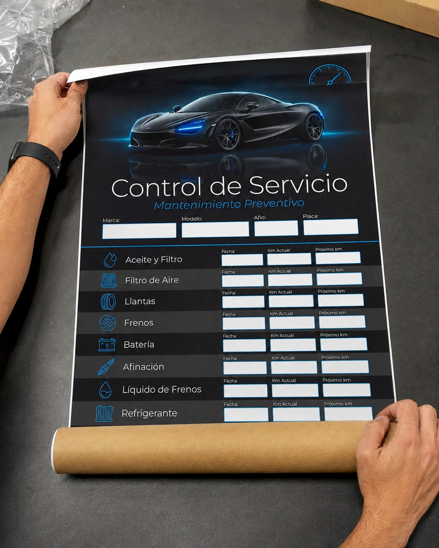 Kit de Control de Mantenimiento Automotriz – Garage & Parabrisas