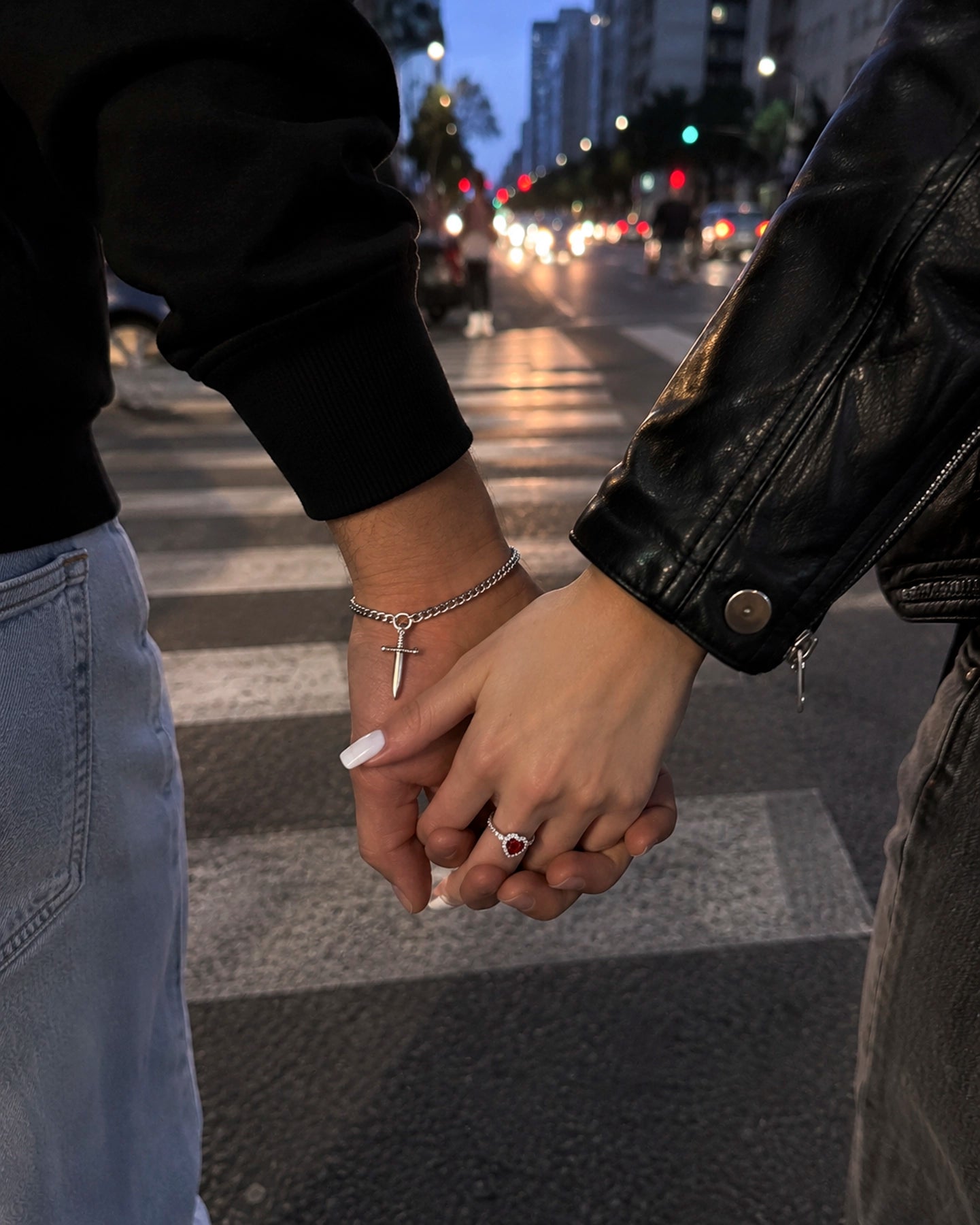 Set Pareja - Corazón y Daga