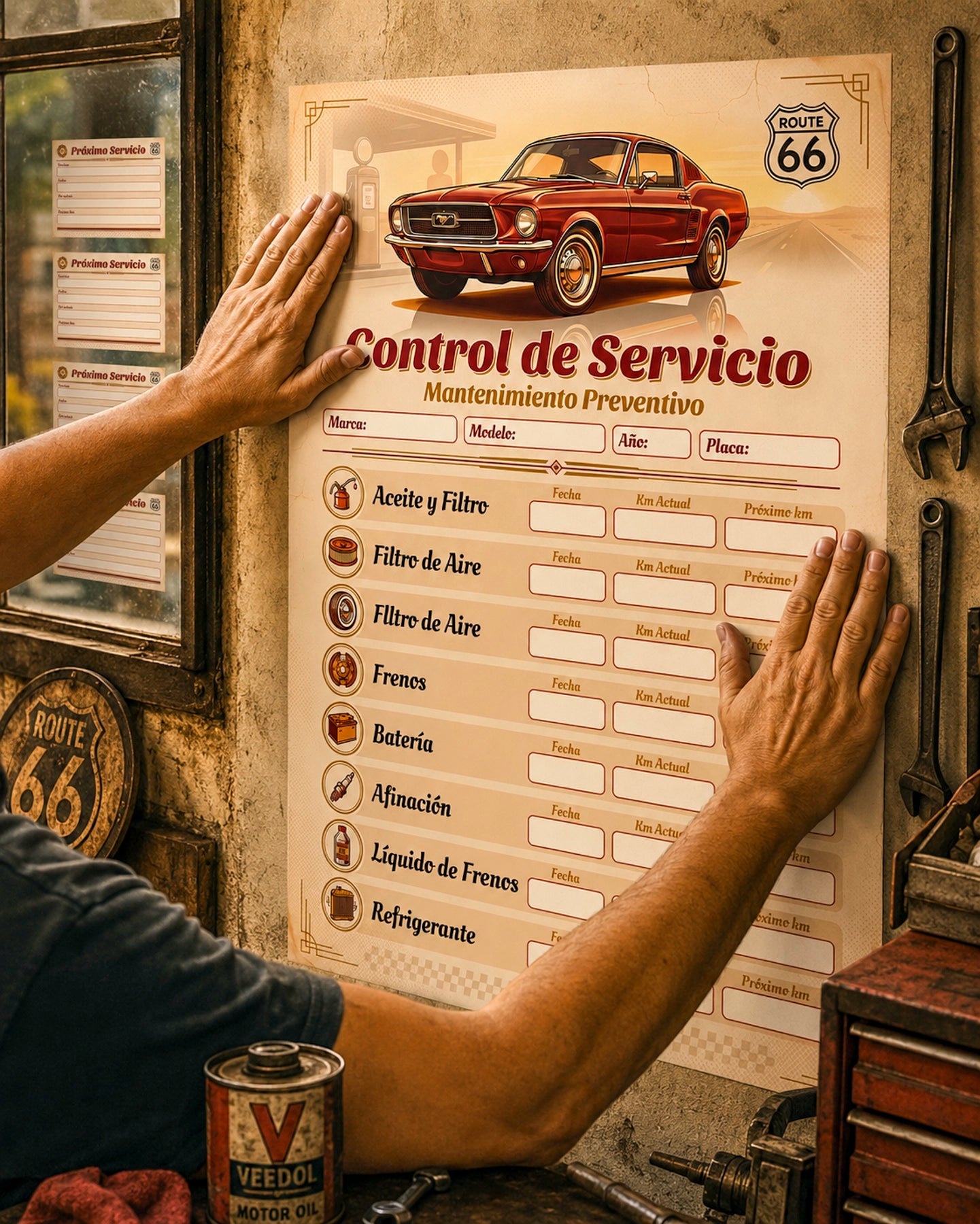 Kit de Control de Mantenimiento Automotriz – Garage & Parabrisas