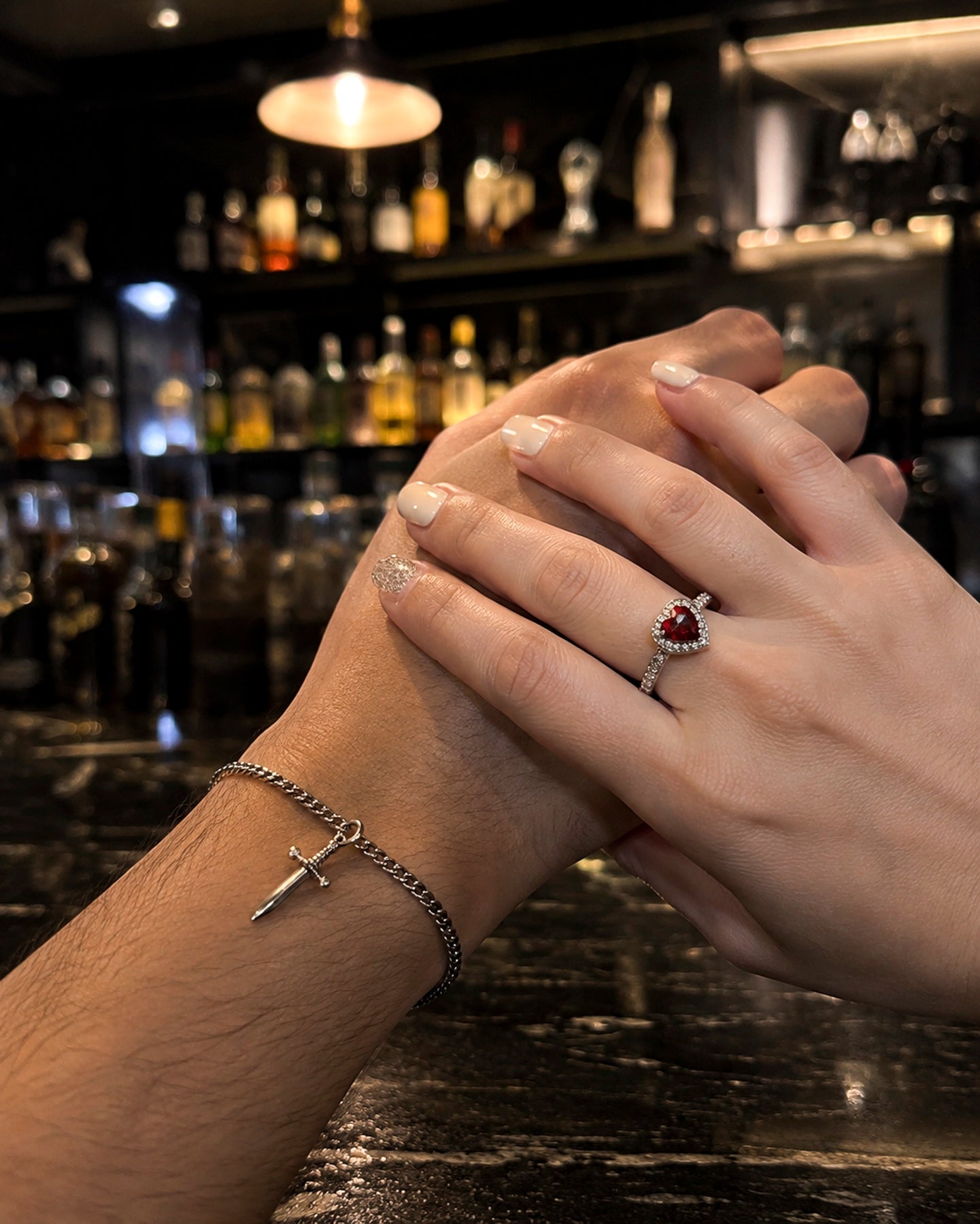 Set Pareja - Corazón y Daga