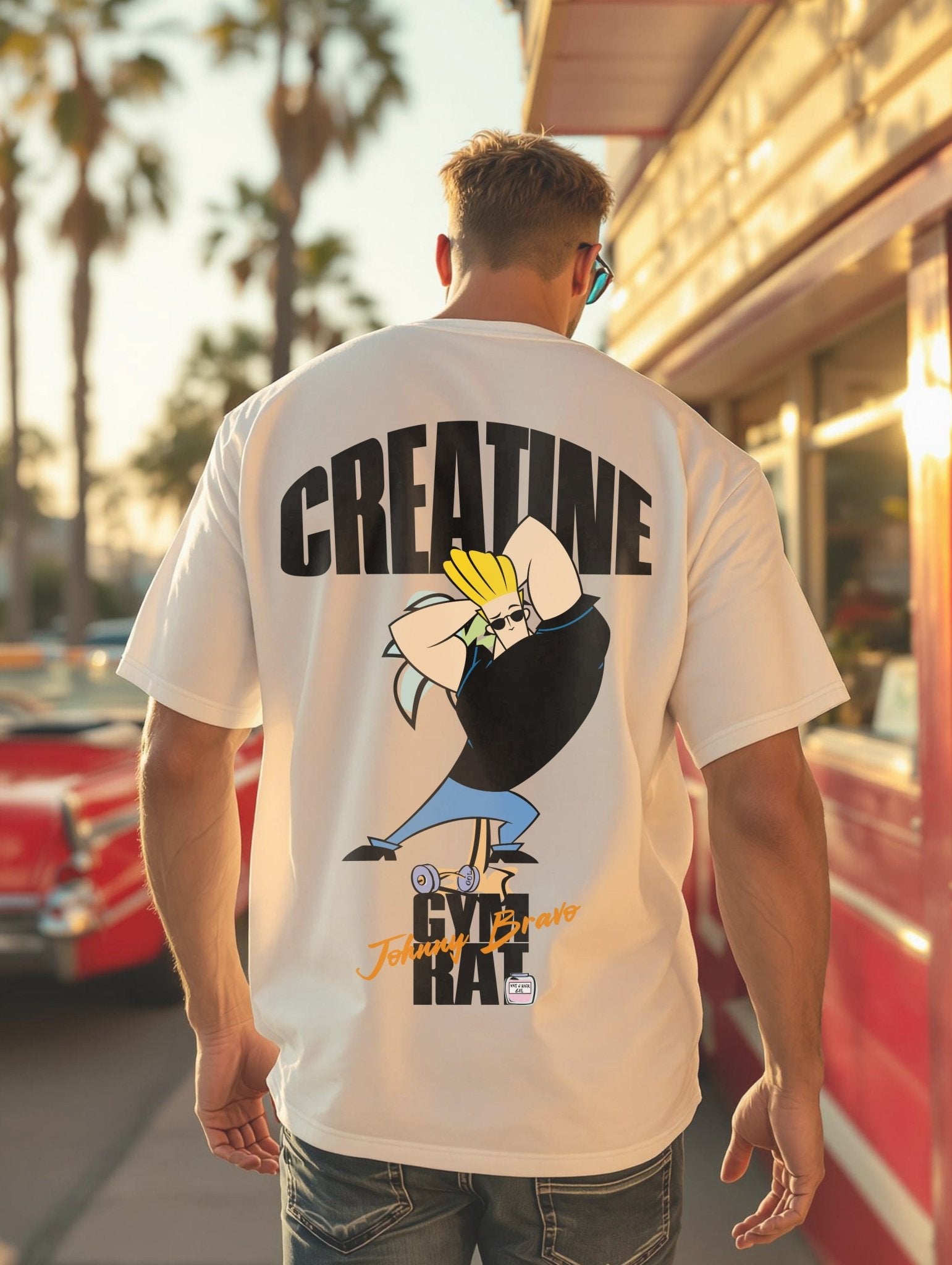 T-Shirt Gym Rat Johnny Bravo - El Rincón