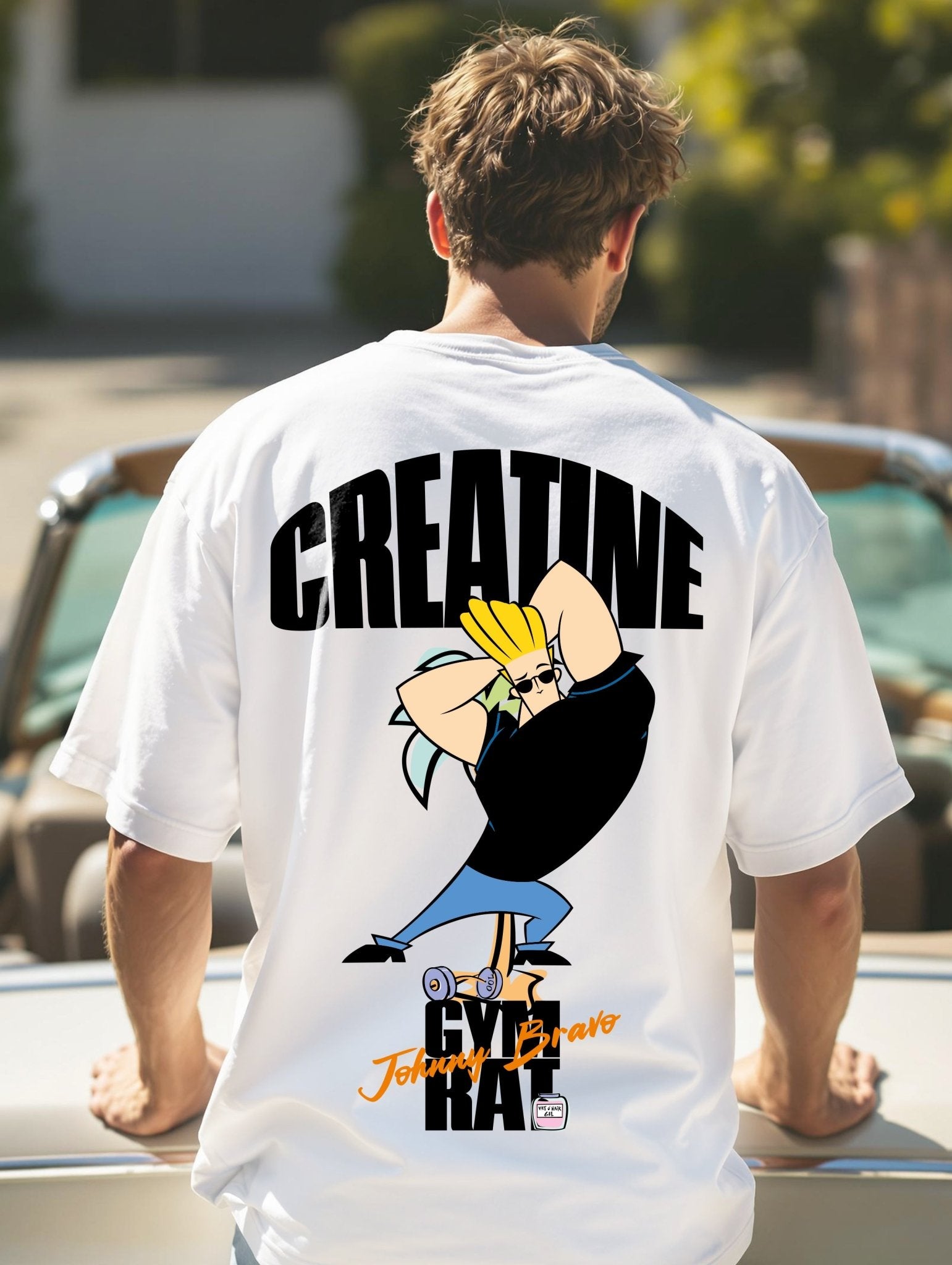 T-Shirt Gym Rat Johnny Bravo - El Rincón