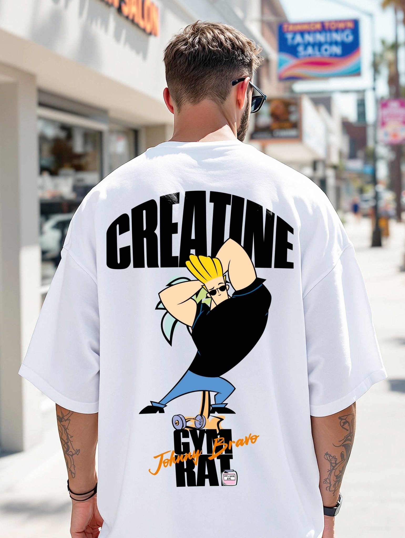 T-Shirt Gym Rat Johnny Bravo - El Rincón