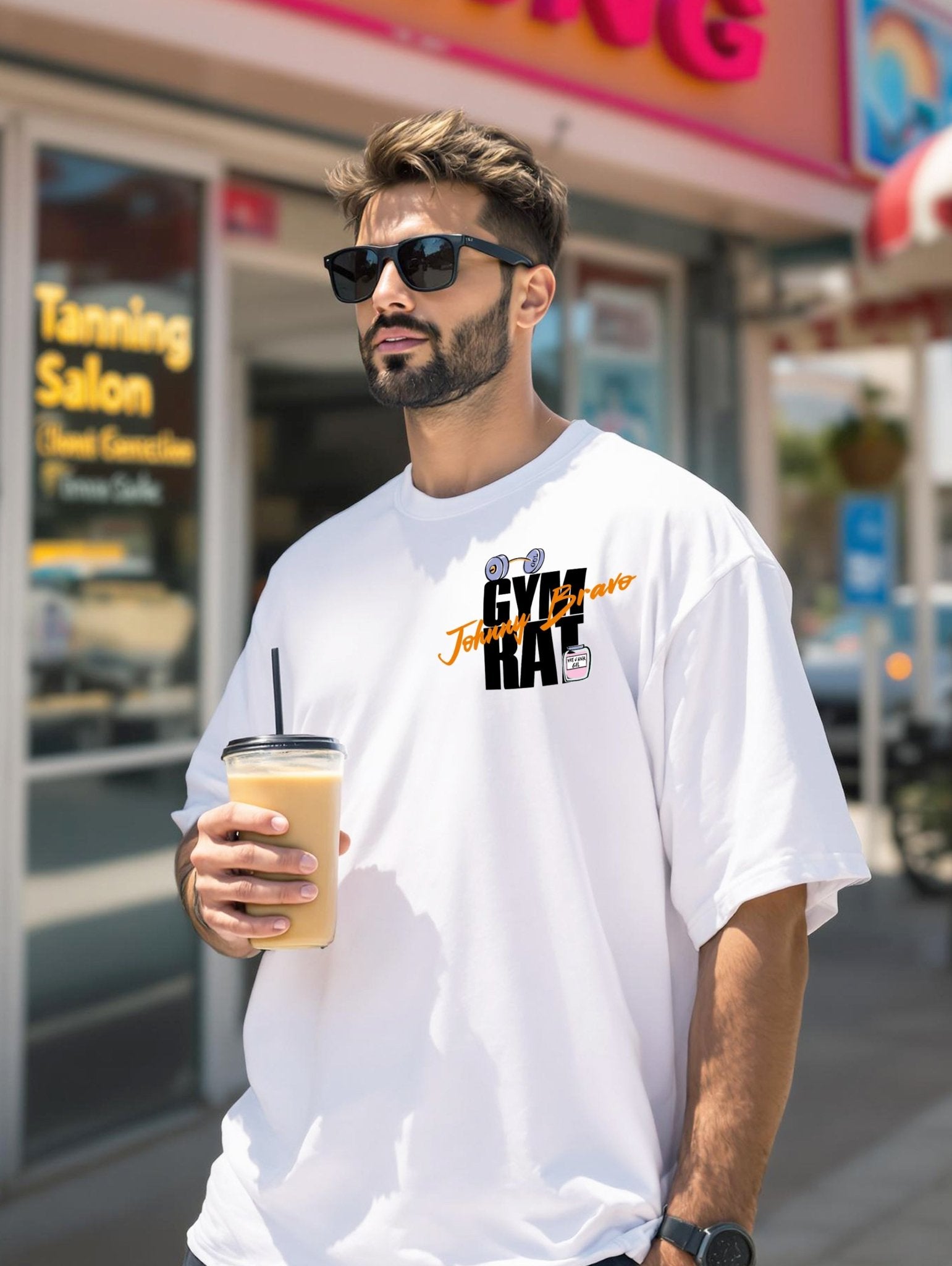 T-Shirt Gym Rat Johnny Bravo - El Rincón